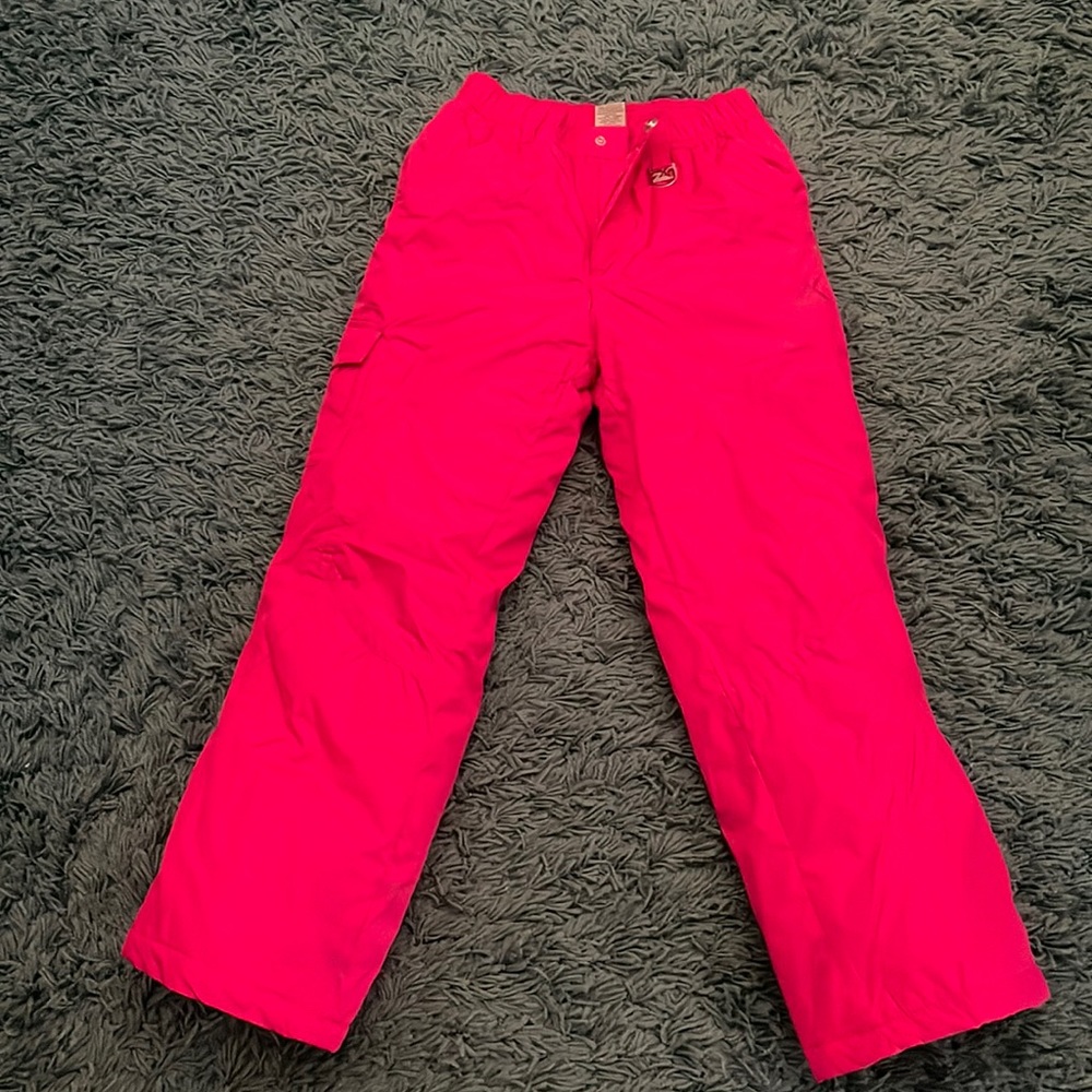 Girls pink snowpants